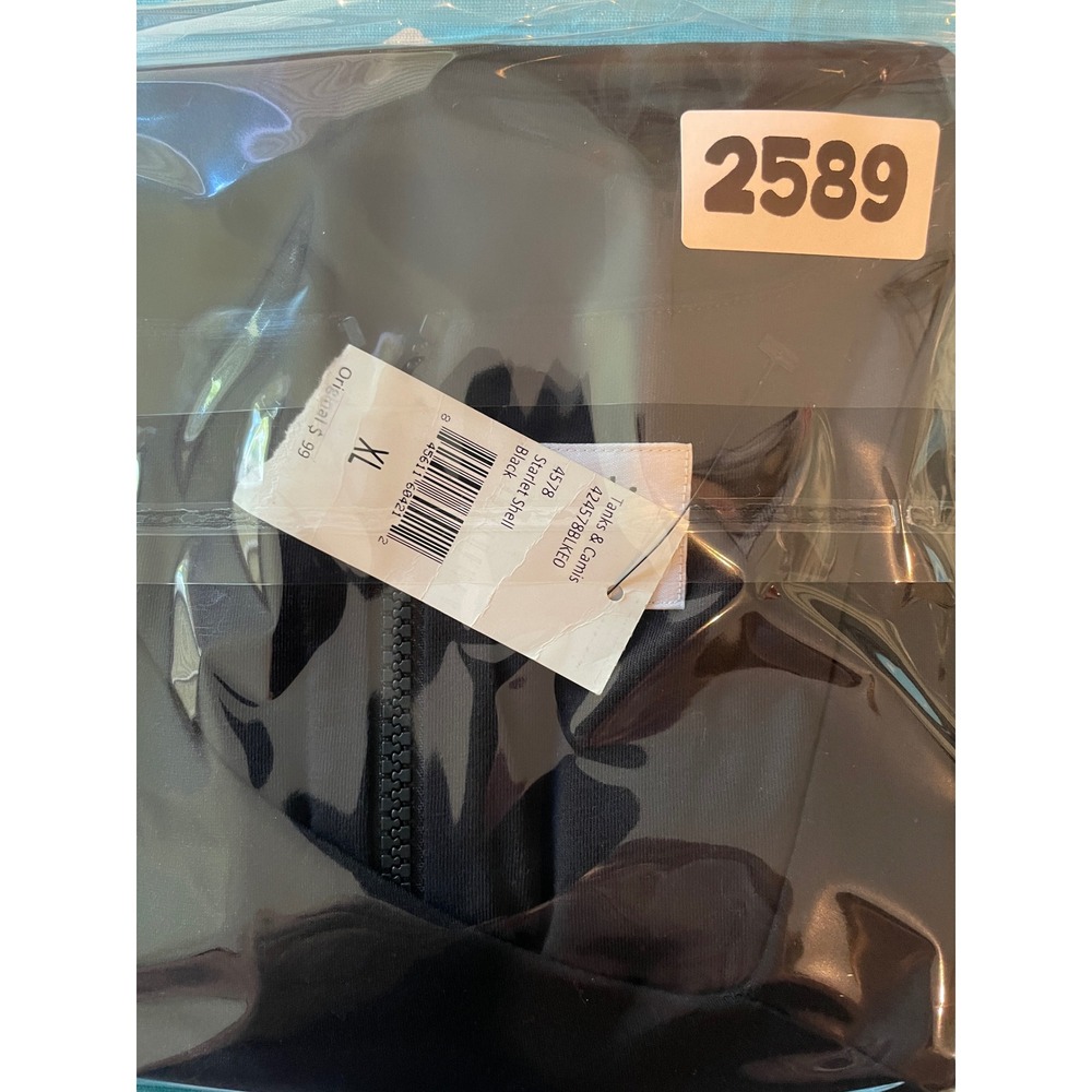Cabi Starlet Shell Women XL Black New Asymmetrical Peplum Sleeveless Top 4578 - Picture 11 of 11